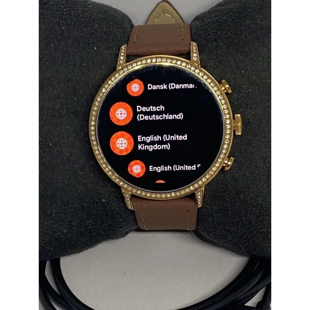 Fossil Gen 4 Authentic Digital Dial Smart Watch Custom Band FTW6015 AB531